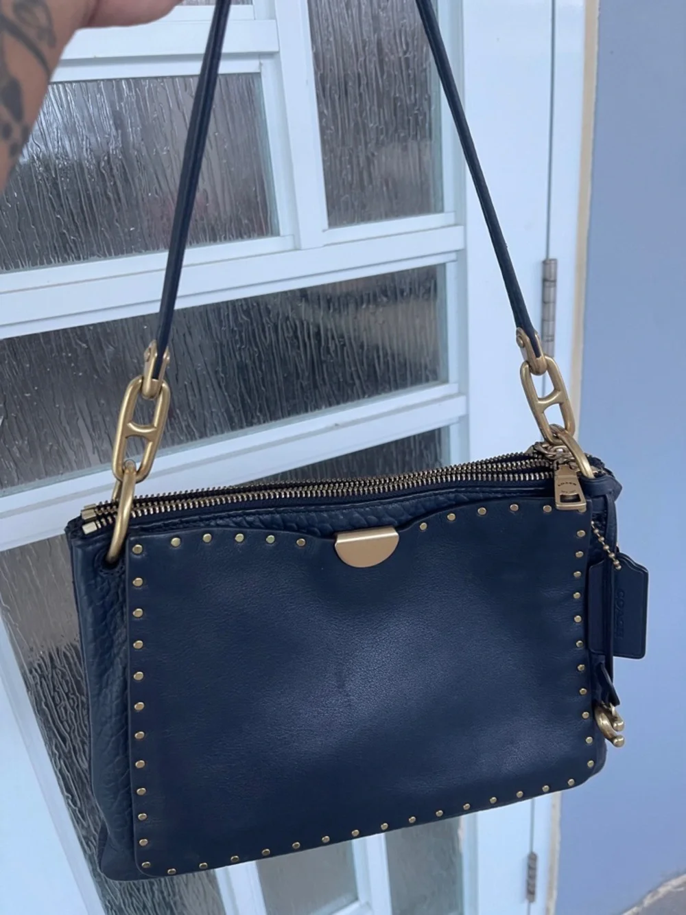 Coach smooth leather